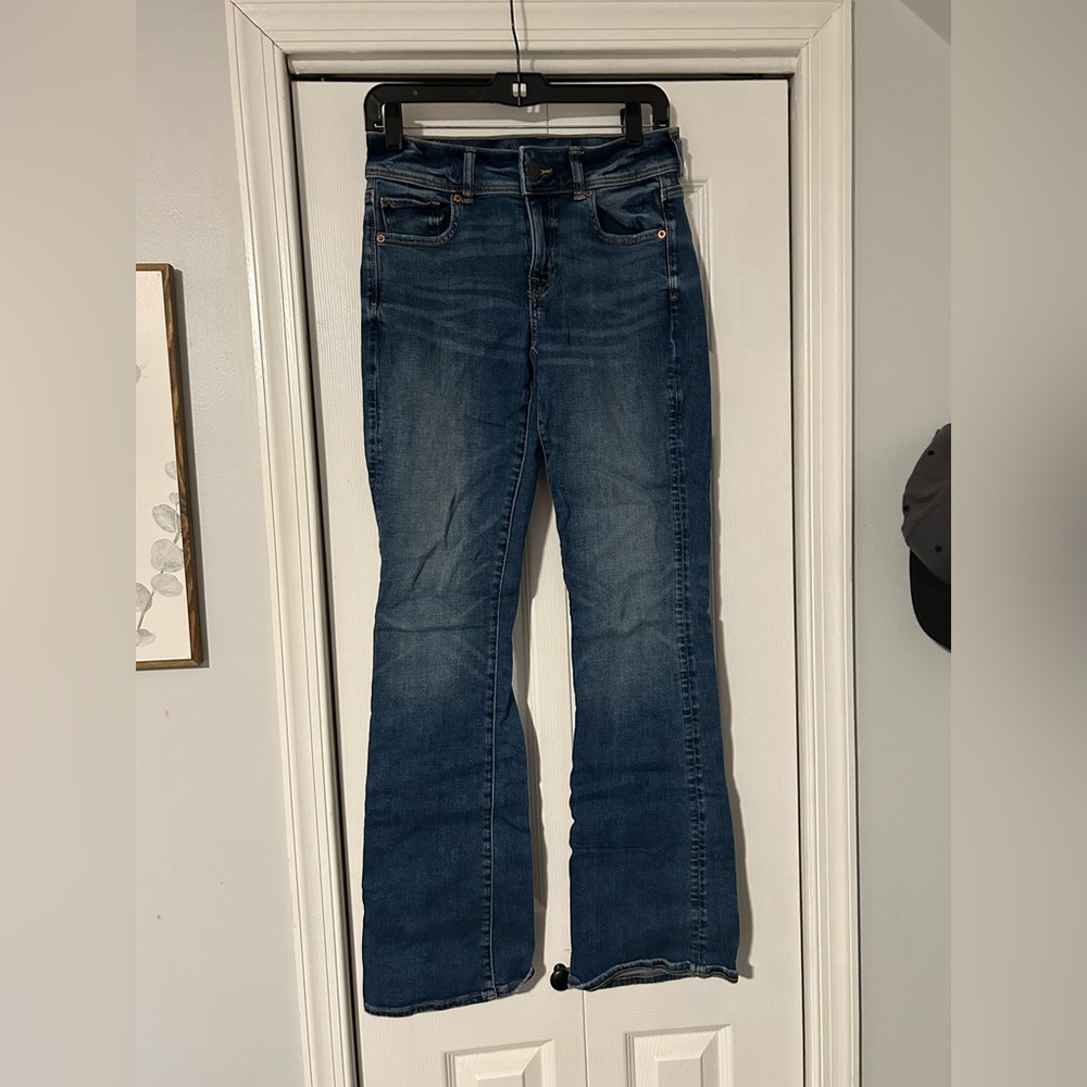 American Eagle Outfitters Dark Blue Flare Jeans